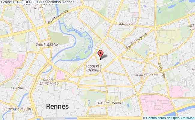 plan association Les Giboulees Rennes
