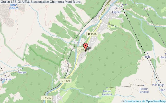plan association Les GlaiËuls Chamonix-Mont-Blanc