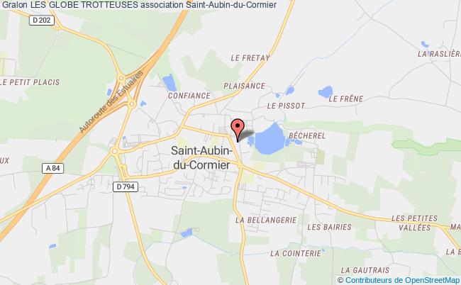 plan association Les Globe Trotteuses Saint-Aubin-du-Cormier