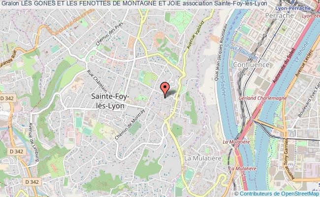 plan association Les Gones Et Les Fenottes De Montagne Et Joie Sainte-Foy-lès-Lyon