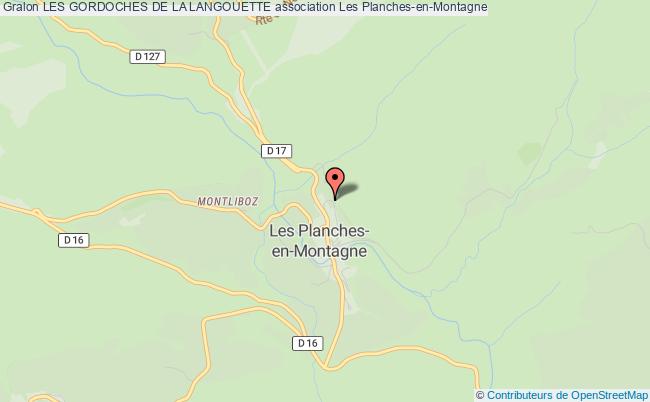 plan association Les Gordoches De La Langouette Les Planches-en-Montagne