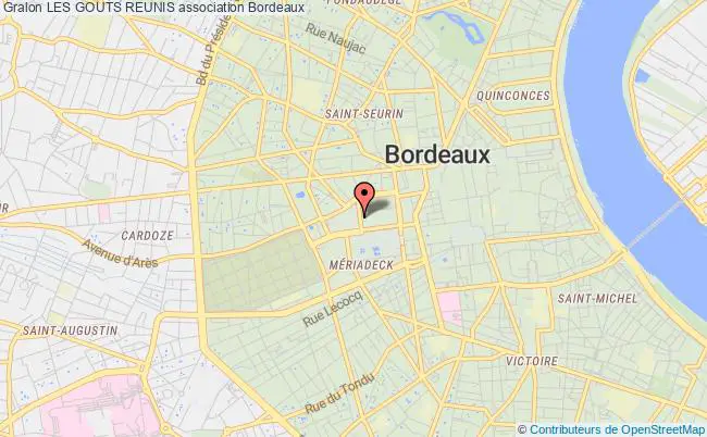 plan association Les Gouts Reunis Bordeaux