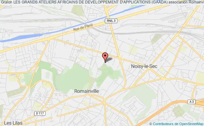 plan association Les Grands Ateliers Africains De DÉveloppement D'applications (gaada) Romainville