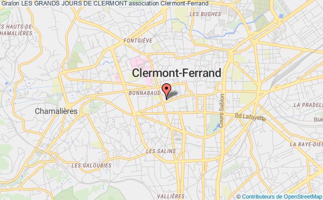 plan association Les Grands Jours De Clermont Clermont-Ferrand