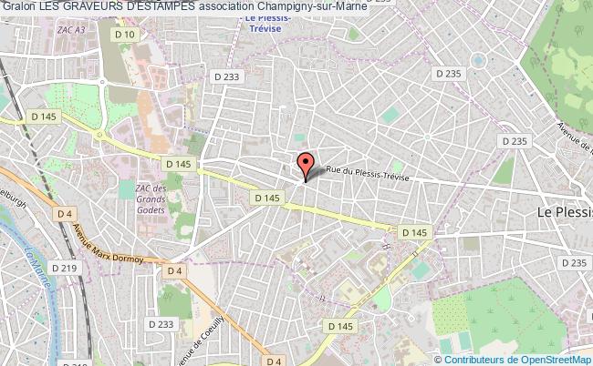 plan association Les Graveurs D'estampes Champigny-sur-Marne