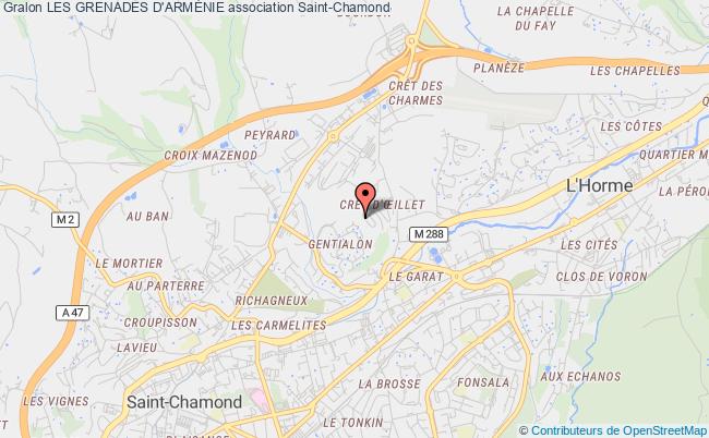 plan association Les Grenades D'armÉnie Saint-Chamond