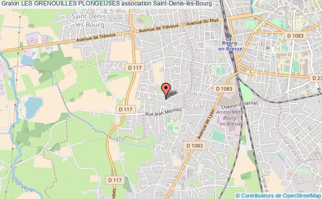 plan association Les Grenouilles Plongeuses Saint-Denis-lès-Bourg