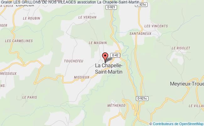 plan association Les Grillons De Nos Villages La Chapelle-Saint-Martin