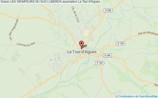 plan association Les Grimpeurs Du Sud Luberon La    Tour-d'Aigues
