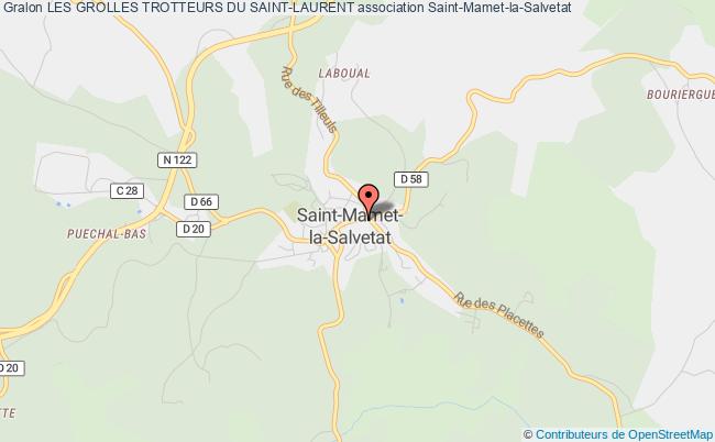 plan association Les Grolles Trotteurs Du Saint-laurent Saint-Mamet-la-Salvetat