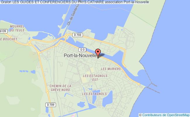 plan association Les Guides Et Conferenciers Du Pays Cathare Port-la-Nouvelle