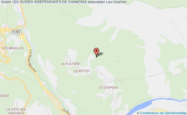 plan association Les Guides Independants De Chamonix Les Houches