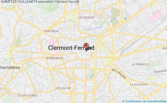 plan association Les Guillemets Clermont-Ferrand