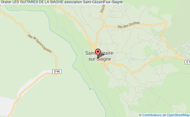 plan association Les Guitares De La Siagne Saint-Cézaire-sur-Siagne
