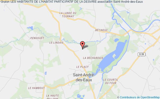 plan association Les Habitants De L'habitat Participatif De La Desvrie Saint-André-des-Eaux