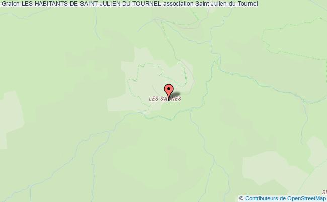 plan association Les Habitants De Saint Julien Du Tournel MONT-LOZERE ET GOULET