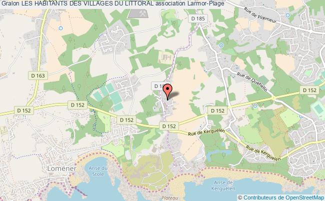 plan association Les Habitants Des Villages Du Littoral Larmor-Plage