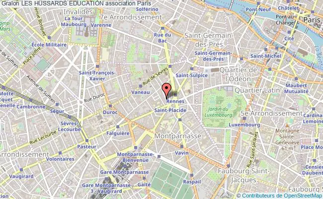 plan association Les Hussards Education Paris