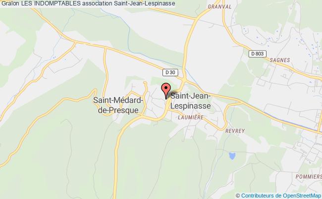 plan association Les Indomptables Saint-Jean-Lespinasse