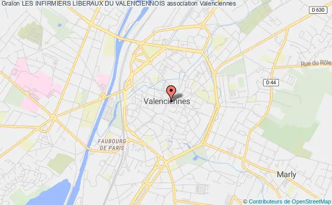 plan association Les Infirmiers Liberaux Du Valenciennois Valenciennes