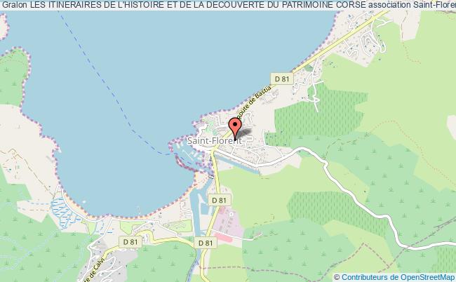 plan association Les Itineraires De L'histoire Et De La Decouverte Du Patrimoine Corse Saint-Florent