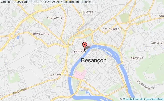 plan association Les Jardiniers De Champagney Besançon