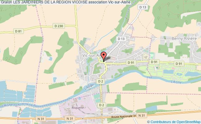 plan association Les Jardiniers De La Region Vicoise Vic-sur-Aisne