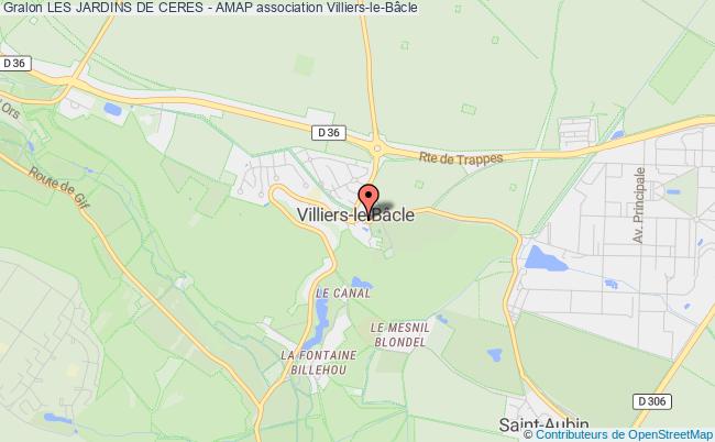 plan association Les Jardins De Ceres - Amap Villiers-le-Bâcle