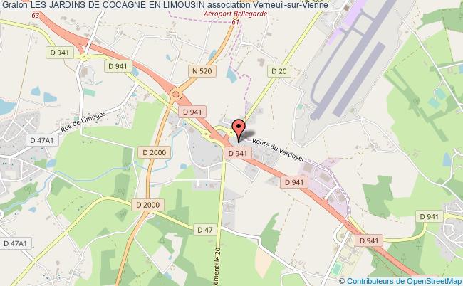 plan association Les Jardins De Cocagne En Limousin Verneuil-sur-Vienne