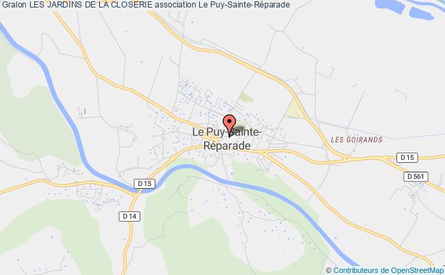plan association Les Jardins De La Closerie Puy-Sainte-Réparade