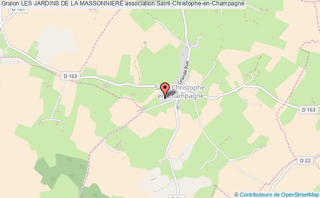 plan association Les Jardins De La Massonniere Saint-Christophe-en-Champagne