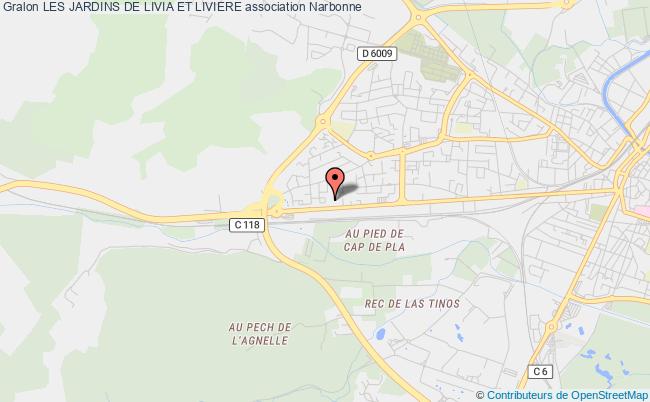 plan association Les Jardins De Livia Et Liviere Narbonne