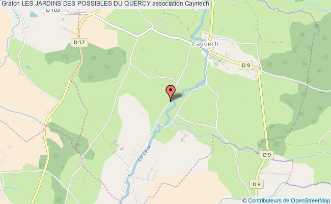plan association Les Jardins Des Possibles Du Quercy Cayriech