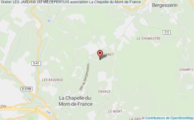 plan association Les Jardins Du Millepertuis Chapelle-du-Mont-de-France