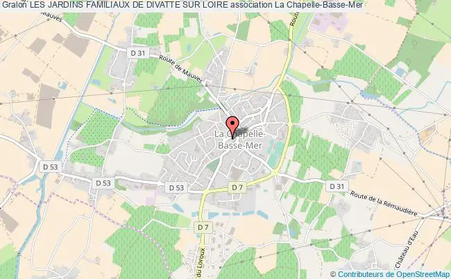 plan association Les Jardins Familiaux De Divatte Sur Loire Divatte-sur-Loire