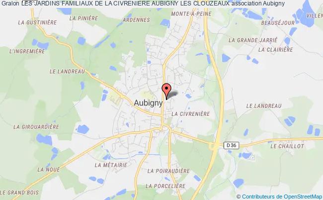 plan association Les Jardins Familiaux De La Civreniere Aubigny Les Clouzeaux Aubigny-Les Clouzeaux