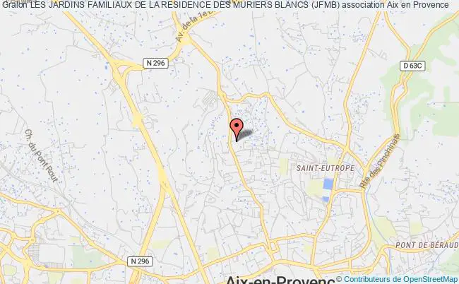 plan association Les Jardins Familiaux De La Residence Des Muriers Blancs (jfmb) Aix-en-Provence