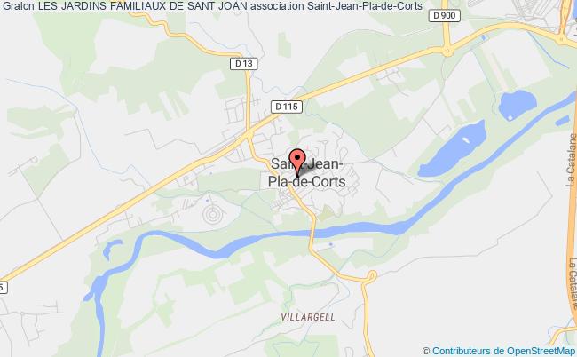 plan association Les Jardins Familiaux De Sant Joan Saint-Jean-Pla-de-Corts