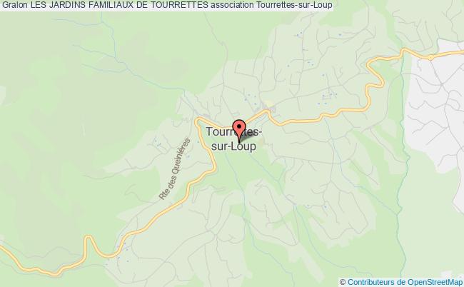 plan association Les Jardins Familiaux De Tourrettes Tourrettes-sur-Loup