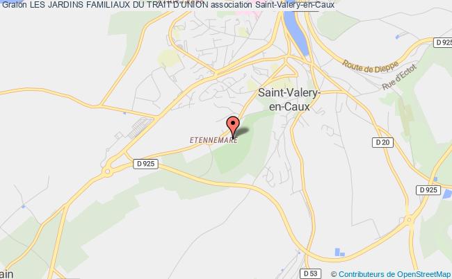 plan association Les Jardins Familiaux Du Trait D'union Saint-Valery-en-Caux