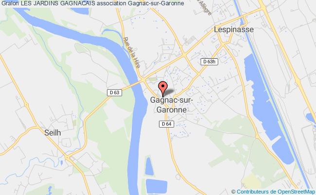 plan association Les Jardins Gagnacais Gagnac-sur-Garonne
