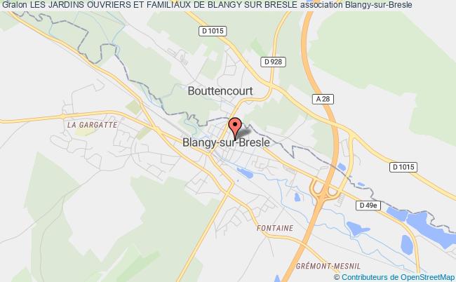 plan association Les Jardins Ouvriers Et Familiaux De Blangy Sur Bresle Blangy-sur-Bresle