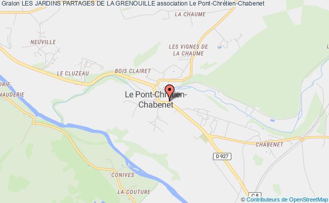 plan association Les Jardins Partages De La Grenouille Pont-Chrétien-Chabenet
