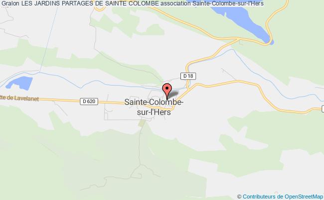 plan association Les Jardins Partages De Sainte Colombe Sainte-Colombe-sur-l'Hers