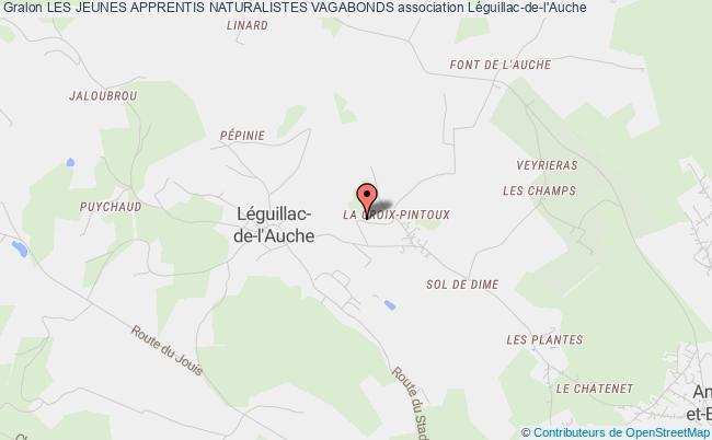 plan association Les Jeunes Apprentis Naturalistes Vagabonds Léguillac-de-l'Auche