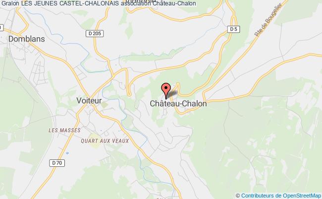 plan association Les Jeunes Castel-chalonais Château-Chalon