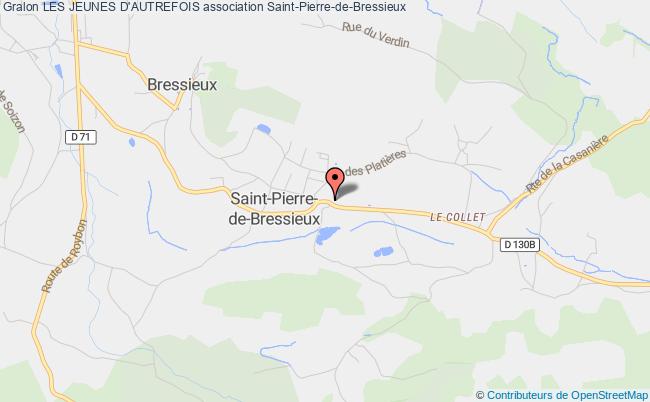 plan association Les Jeunes D'autrefois Saint-Pierre-de-Bressieux