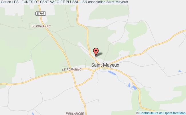 plan association Les Jeunes De Sant-vaeg Et Plussulian Saint-Mayeux