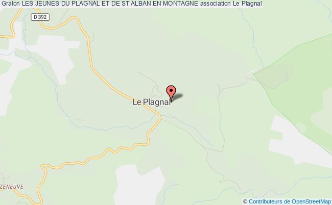 plan association Les Jeunes Du Plagnal Et De St Alban En Montagne Le    Plagnal
