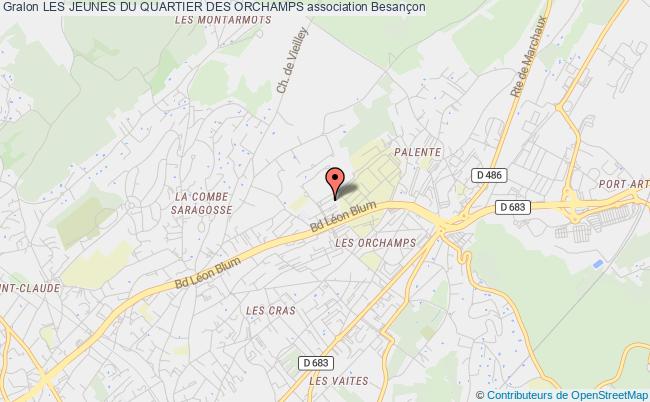 plan association Les Jeunes Du Quartier Des Orchamps Besançon